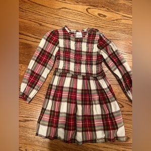 Hanna Andersson plaid (holiday) dress - size 5/110cm